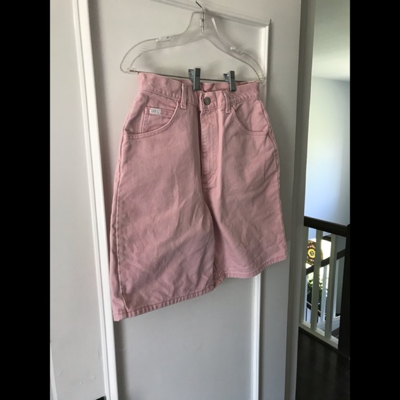 Lee Vintage Mom Bermuda Shorts Pastel Pink RARE! - Picture 10 of 14